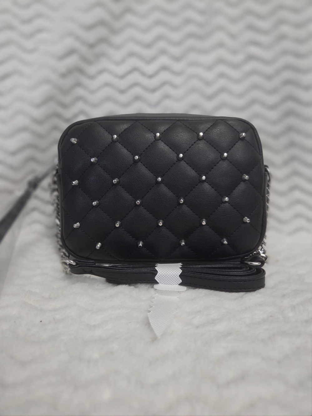 Rebecca Minkoff Black Quilted Studded Crossbody NWOT